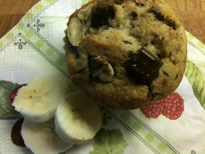 Banana and Chocolate Chip Muffins Recipe