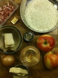 Ingredients for Bacon and Apple Risotto