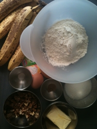 Ingredients for Banana Cake