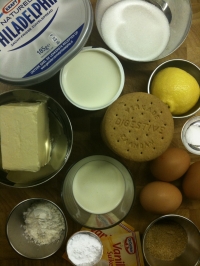 Ingredients for New York Cheesecake